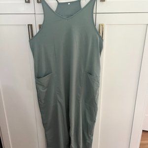 Green jumpsuit